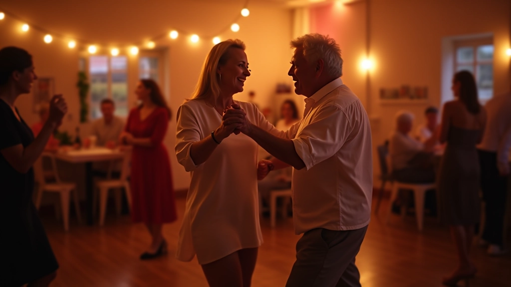 Adults dancing Latin rhythms at a Portimão venue